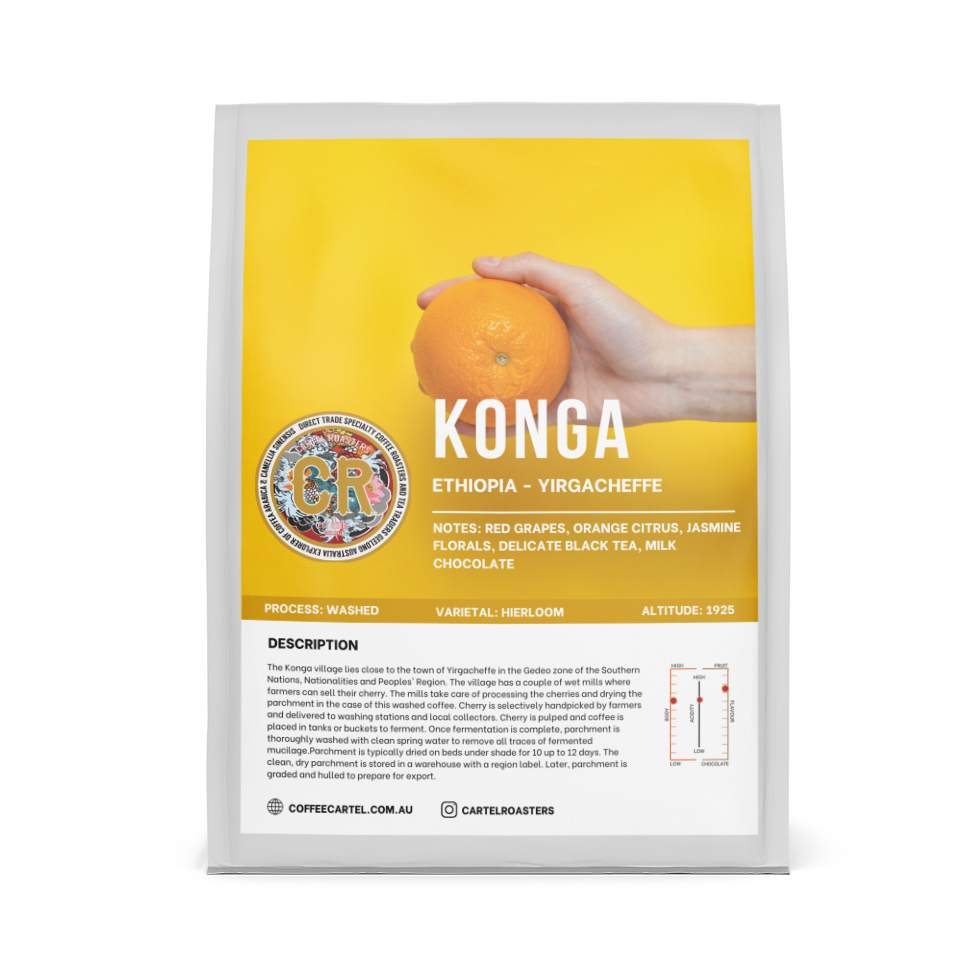 ETHIOPIA – KONGA – YIRGACHEFFE – WASHED PROCESS