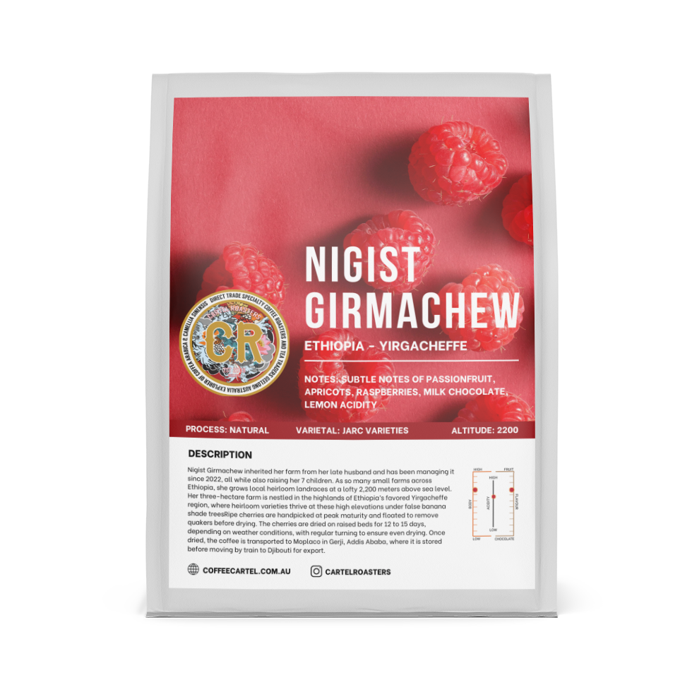 ETHIOPIA – NIGIST GIRMACHEW – YIRGACHEFFE – NATURAL PROCESS