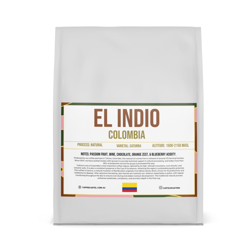 Photo of COLOMBIA – EL INDIO – TOLIMA – NATURAL PROCESS